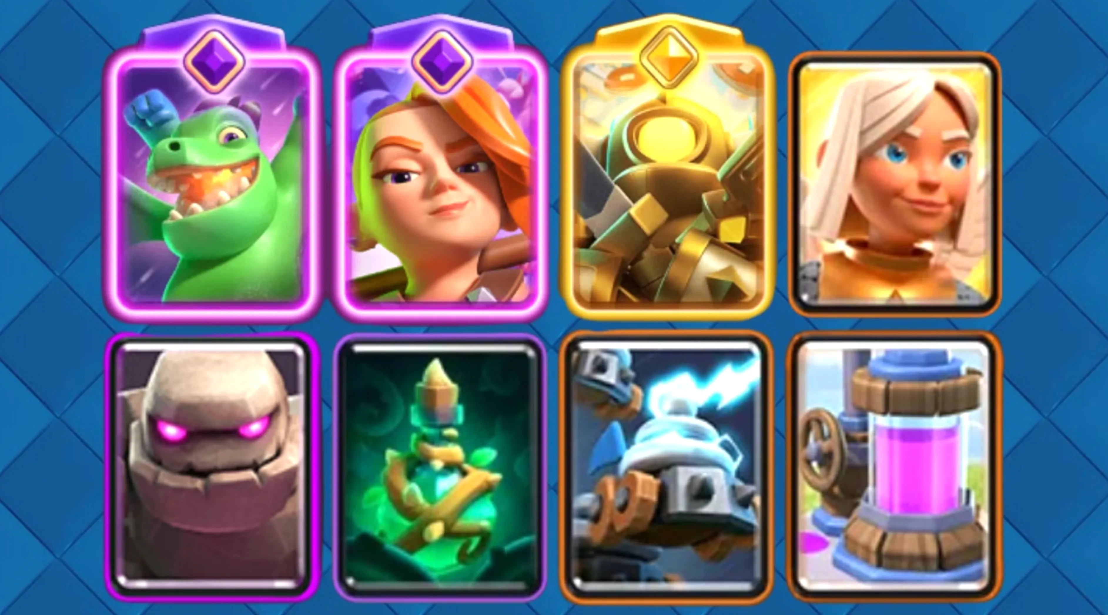 Hero Mini Pekka Golem Beatdown Deck